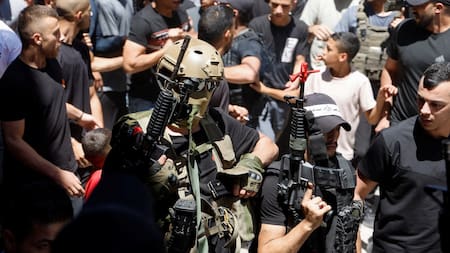 Soldados israelíes en la Franja de Gaza; guerra Israel-Hamás: Foto: Reuters