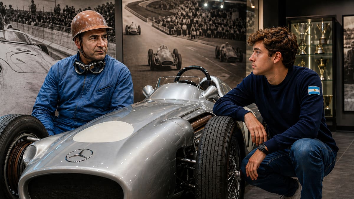 Colapinto manejará un auto que perteneció a Fangio