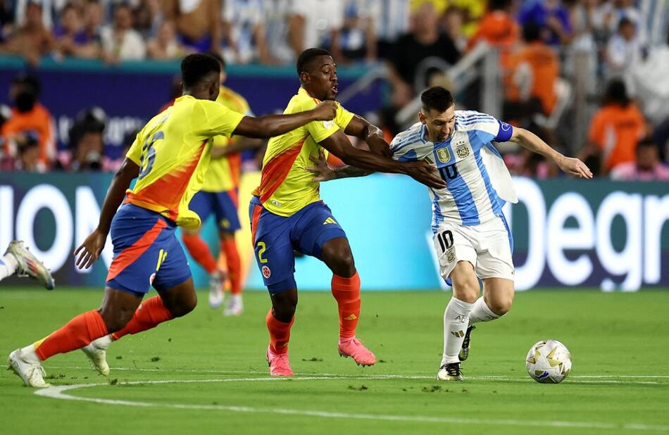 Lionel Messi; Argentina vs. Colombia; Copa América 2024. Foto: Reuters.