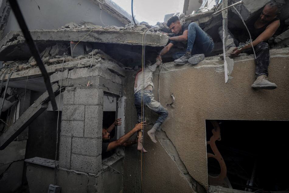 La guerra de Gaza vulnera el derecho humanitario. Foto: Reuters.