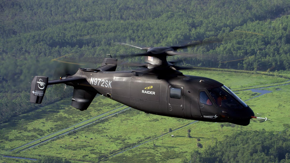 Helicóptero Sikorsky S-97, en el cual se basaba el Raider X.