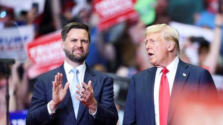 J. D. Vance y Donald Trump. Foto: Reuters