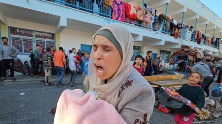 Ataque a campos de refugiados en Gaza. Foto: Reuters.