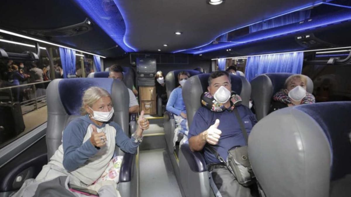 Viajes en micro, transporte público, NA