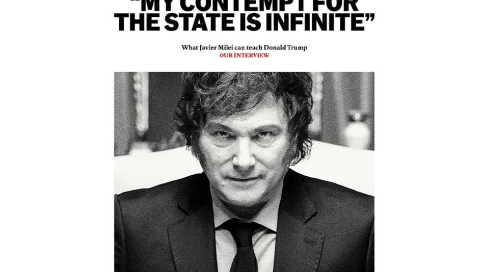 Javier Milei en la tapa de The Economist. Foto: The Economist / Anita Pouchard Serra