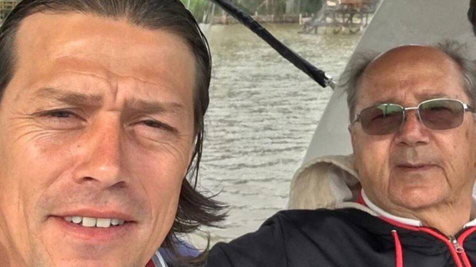 Matías Almeyda y su padre