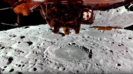 Nuevas imágenes de Firefly Space muestran la vista del módulo de aterrizaje lunar desde 100 km por encima de la Luna. Foto: X / @NASAArtemis.