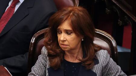 Cristina Kirchner en el Senado (Reuters)