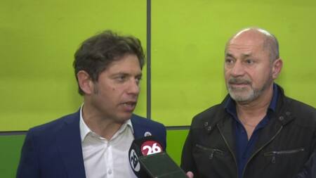 Kicillof y Secco. Foto captura video: Canal 26
