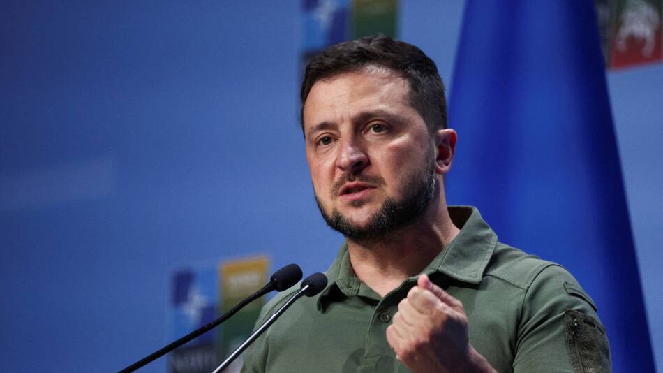 Volodimir Zelenski, el presidente de Ucrania. Foto: Reuters.