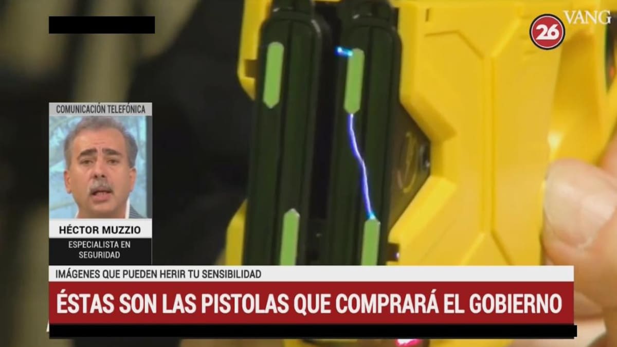 Héctor Muzzio sobre uso de armas taser: "Siempre existe un riesgo potencial"