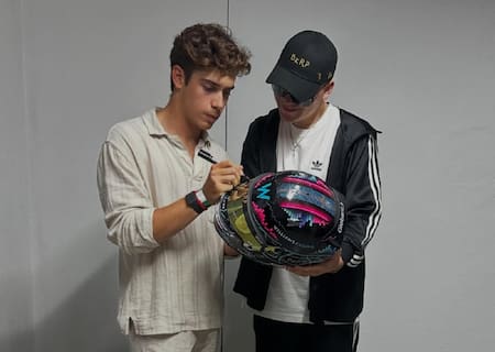 Franco Colapinto y su amistad con Bizarrap. Foto: Instagram @francolapinto