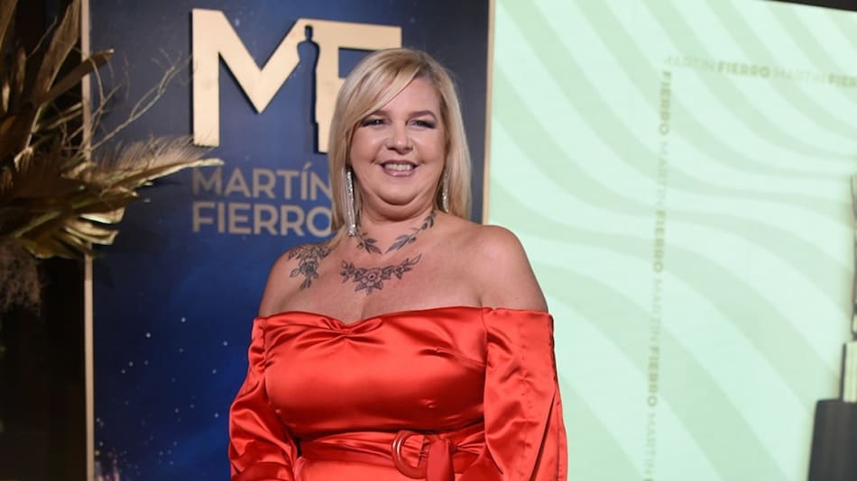 Virginia en los Martín Fierro. Foto: Instagram @telefe