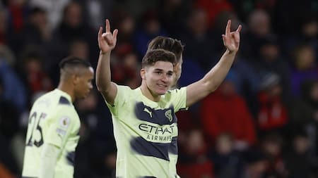 Julián Álvarez, Manchester City. Foto: REUTERS.