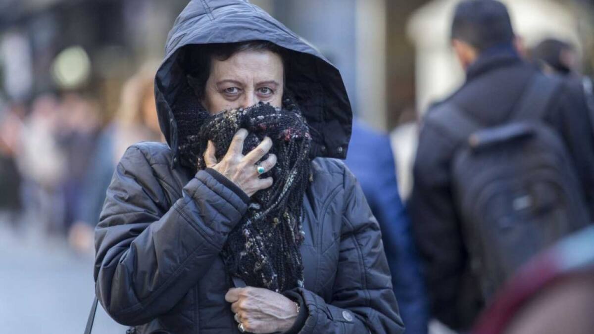 Frío polar en Mar del Plata. Foto: NA.