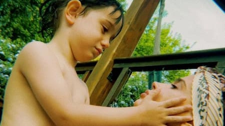 Celeste Cid junto a su hijo. Foto: Instagram.