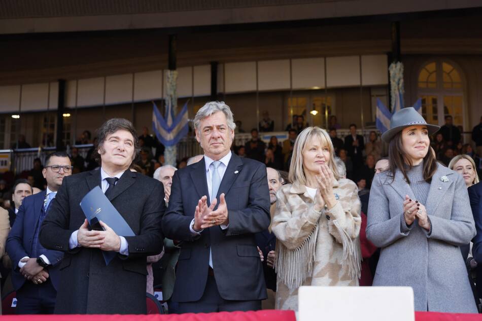 Javier Milei en La Rural. Foto: EFE.
