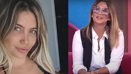 Wanda Nara y Amalia Granata. Fotos: Instagram - captura América.