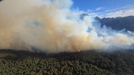 Incendios en el Parque Nacional Nahuel Huapi. Foto nahuelhuapi.gov.ar
