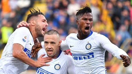 Festejo del Inter de Milán