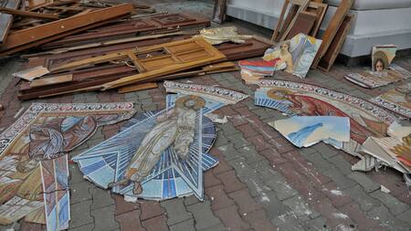 Ataque ruso a la ciudad de Odesa, Ucrania. Foto: Reuters.