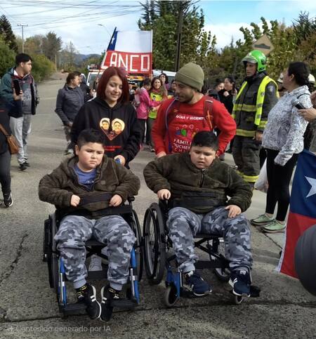 Vicente y Lucas Reyes. Foto: ChileConLosGemelos