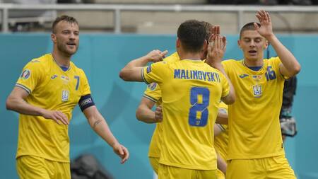 Festejo de Ucrania ante Macedonia por la Eurocopa, AGENCIA NA