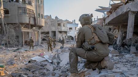 Soldados israelíes en la Franja de Gaza. Foto: Reuters.