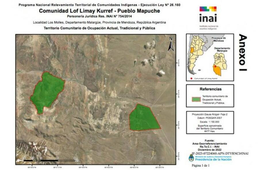 Las tierras que entregaron a la comunidad Mapuche_Télam