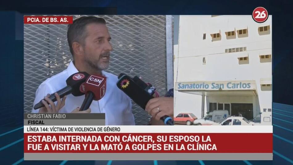 Mujer con cáncer asesinada en clínica, habló el fiscal - Canal 26