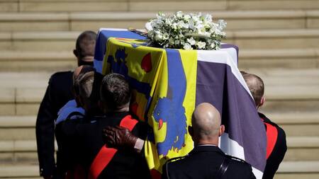 La familia real británica despidió al príncipe Felipe