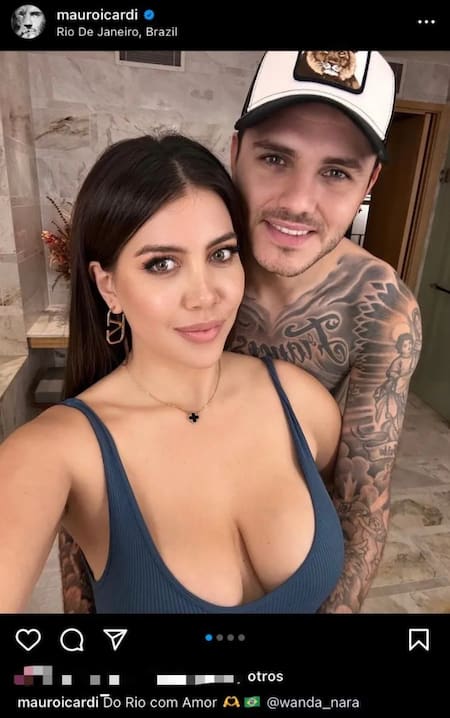 Wanda Nara y Mauro Icardi de vacaciones. Foto: Instagram.