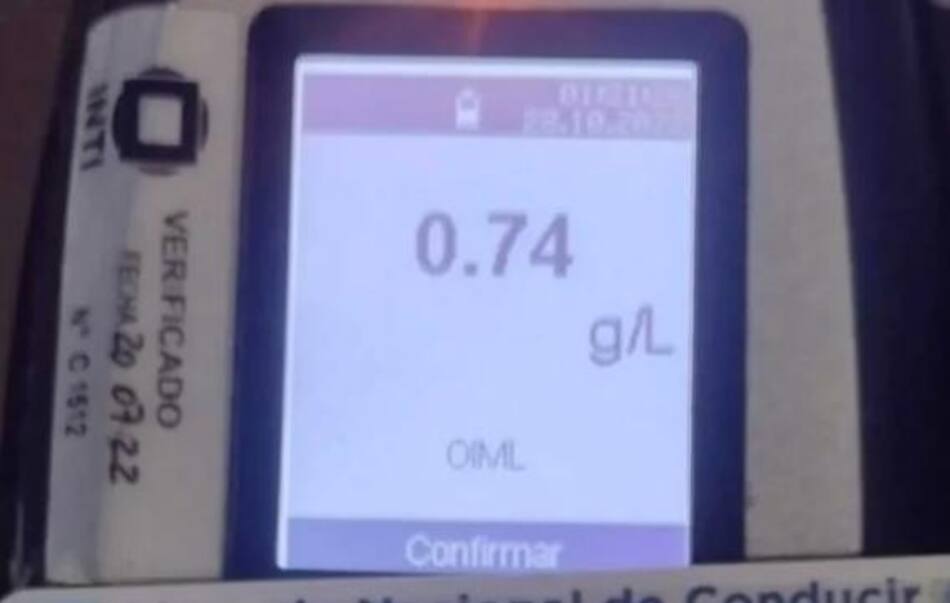 Control de alcoholemia a jugador de Colón. Foto: NA
