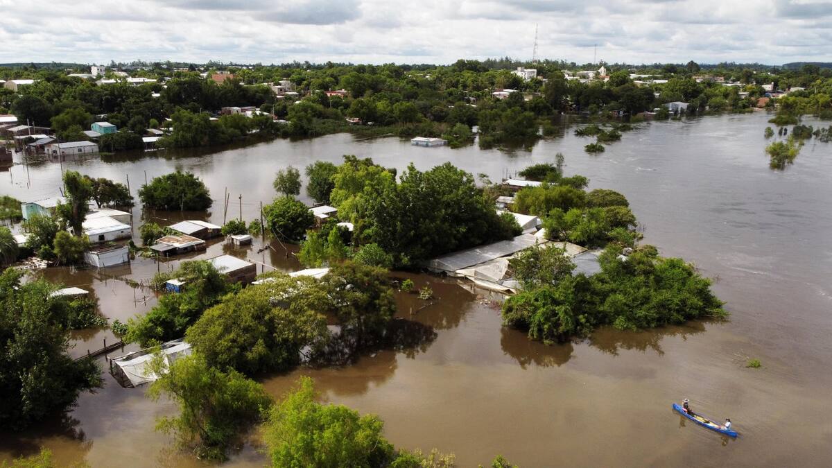 Inundaciones en Corrientes. Foto: NA.