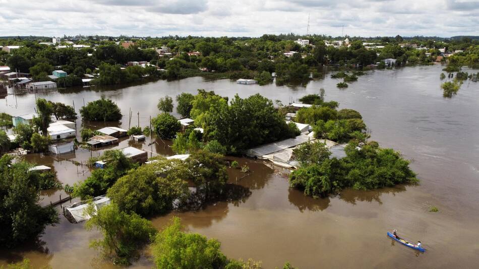 Inundaciones en Corrientes. Foto: NA.