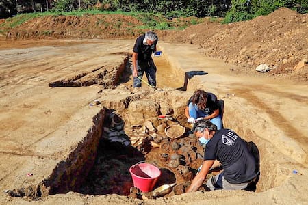 Las ruinas arqueológicas de 1000 años de antigüedad en Roma. Foto Ministerio de Cultura, Soprintendenza Speciale Roma