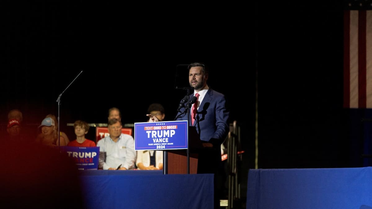 J.D. Vance, candidato a vicepresidente de Estados Unidos. Foto: Reuters.