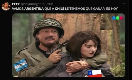 Memes del partido entre Argentina y Chile. Foto: X