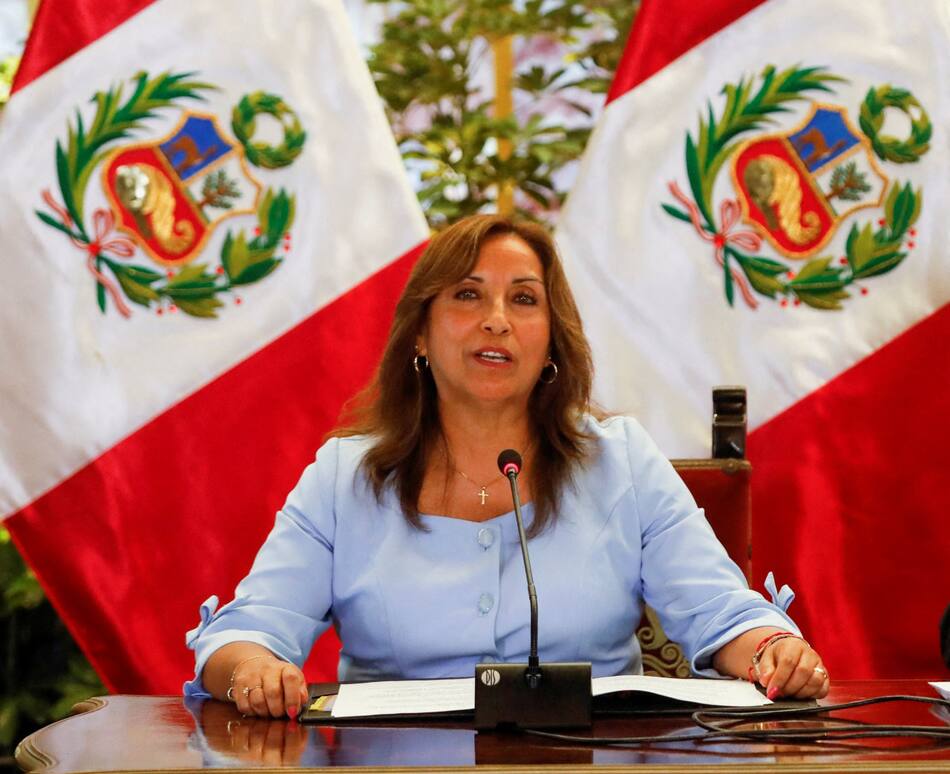 Dina Boluarte. Foto: REUTERS.