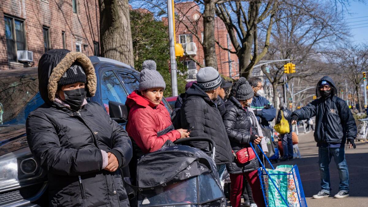 Migrantes en Nueva York. Foto: EFE