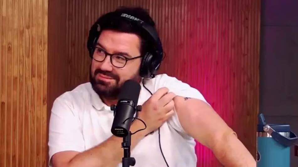 El tatuaje de Damián Betular. Foto: captura