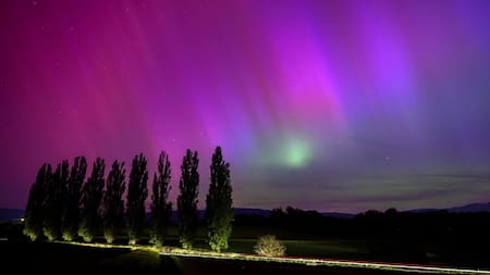 Aurora boreal. Foto: EFE.
