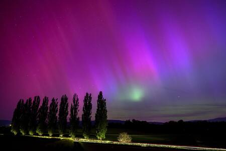 Aurora boreal; Suiza. Foto: EFE.
