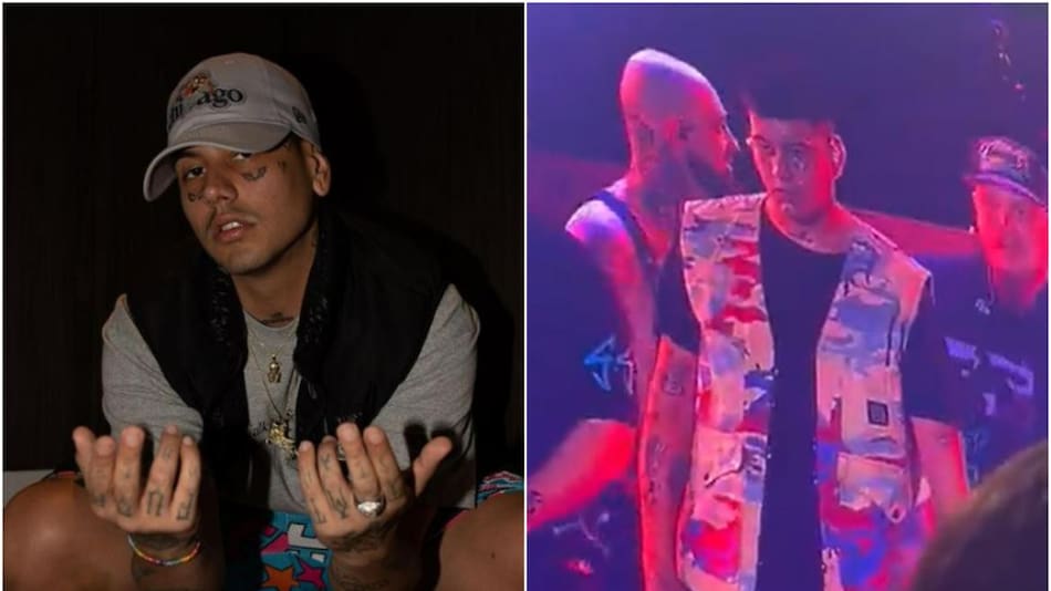 El enojo del Duki. Fotos: Instagram/duki - captura de video.