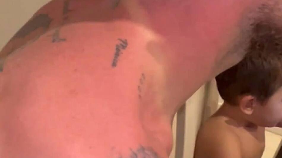 El Papu Gómez insolado. Foto: captura.