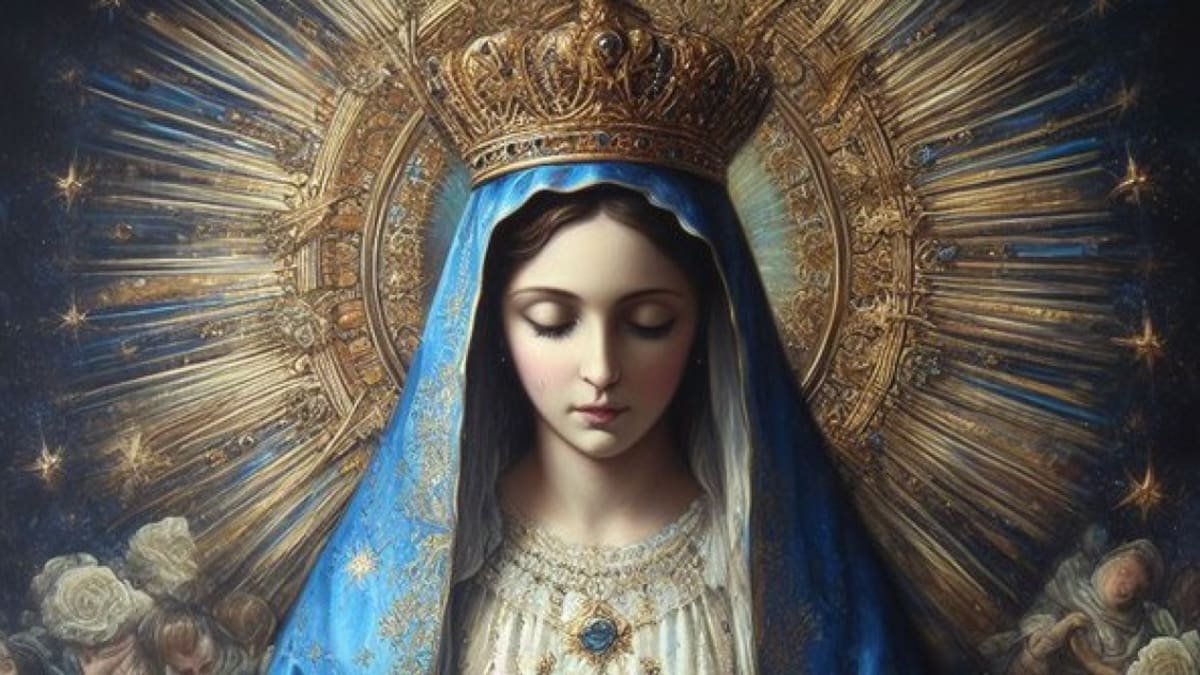 Milagro: una virgen llorando en México. Foto Twitter @Militiae_Dei.