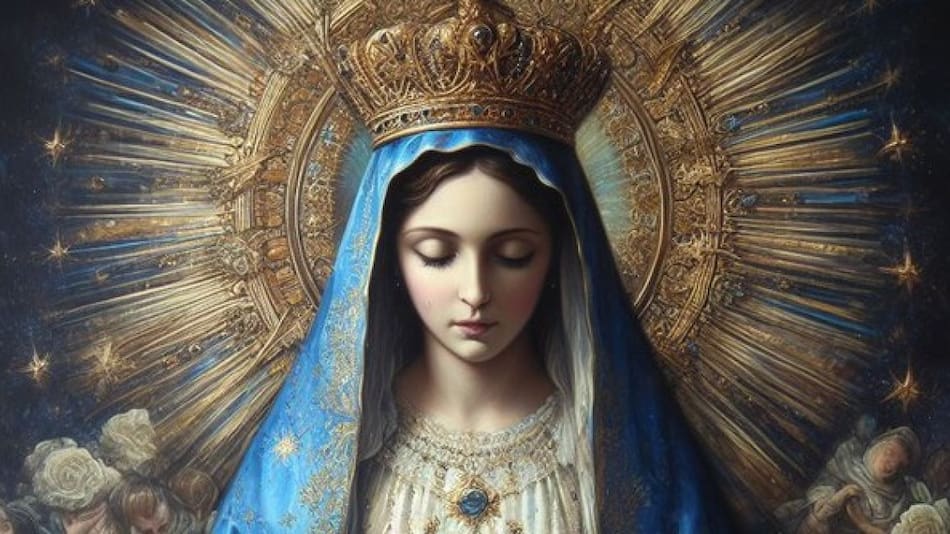 Milagro: una virgen llorando en México. Foto Twitter @Militiae_Dei.