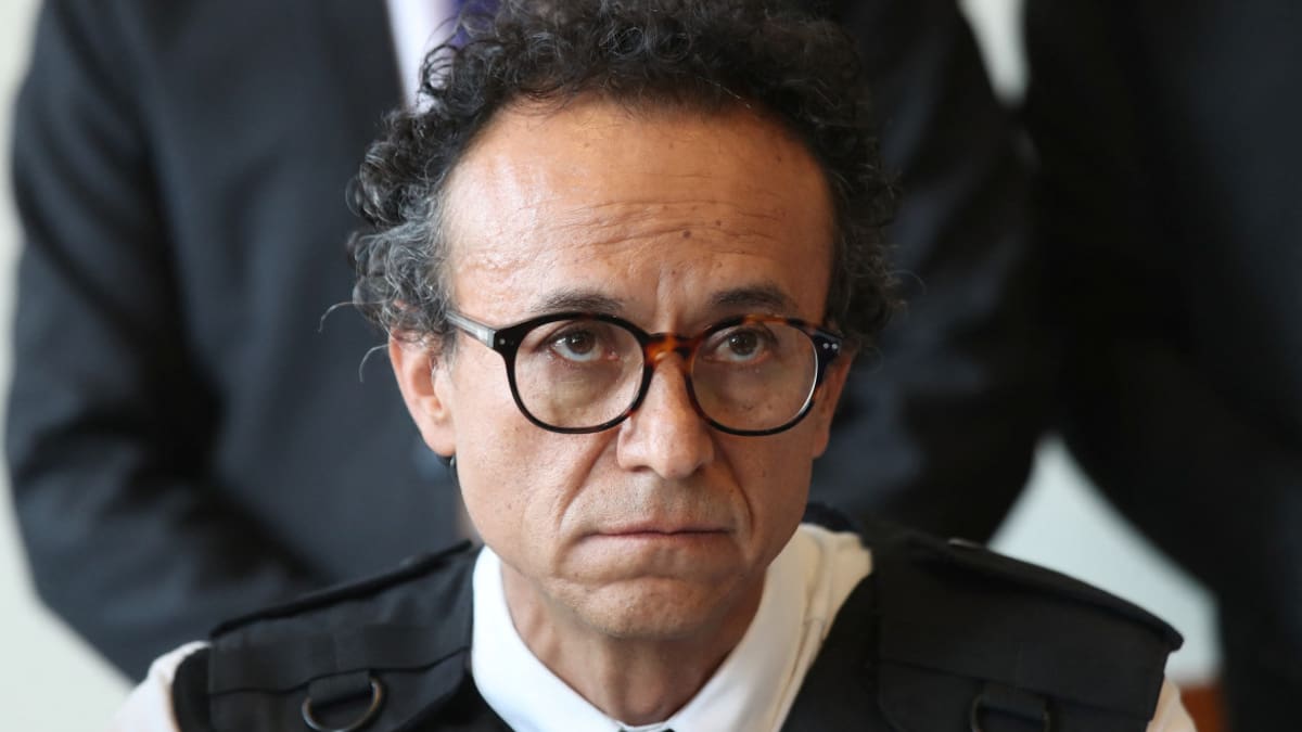 Zurita con chaleco antibalas. Foto: Reuters.