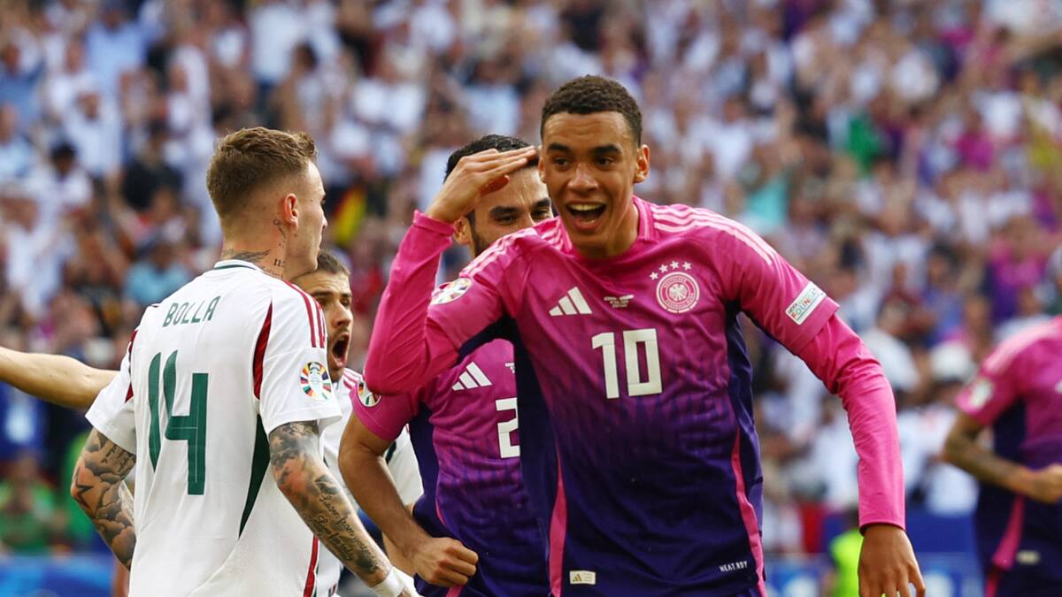 Jamal Musiala, autor de dos goles en lo que va de la Eurocopa. Foto: Reuters.