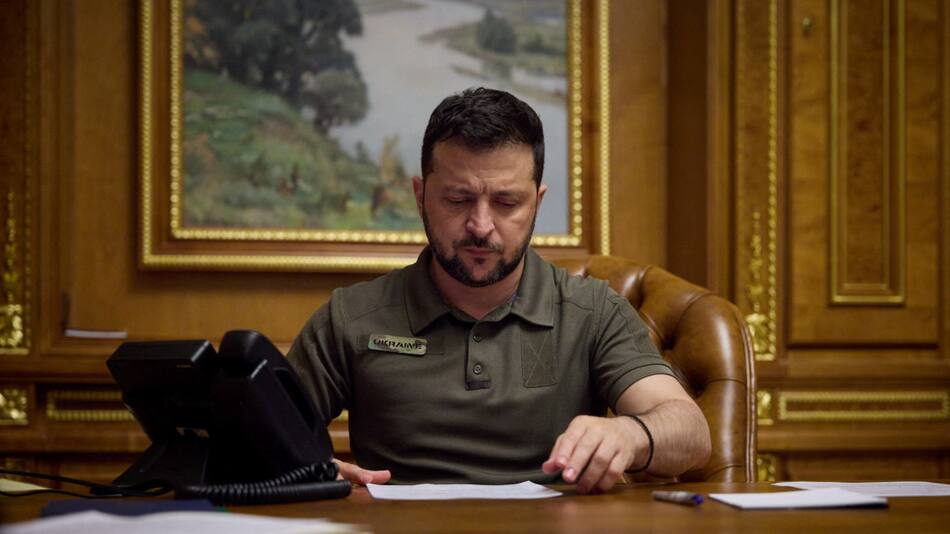 Volodimir Zelenski, presidente de Ucrania. Foto: Reuters.